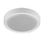 LED ΠΛΑΦΟΝΙΕΡΑ PC ΣΤΡΟΓΓΥΛΗ Φ260mm 15W 4000K IP65 ΛΕΥΚΗ - 21-01510