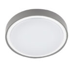 LED ΠΛΑΦΟΝΙΕΡΑ PC ΣΤΡΟΓΓΥΛΗ Φ300mm 18W 4000K IP65 ΓΚΡΙ - 21-01816