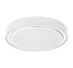 LED ΠΛΑΦΟΝΙΕΡΑ PC ΣΤΡΟΓΓΥΛΗ Φ360mm 28W 4000K IP65 ΛΕΥΚH - 21-02810