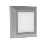 LED ΦΩΤΙΣΤΙΚΟ PC ΕΠΙΤΟIXO ΤΕΤΡΑΓΩΝ0 D125mm 4W 3000K IP65 ΓΚΡΙ - 3-9706