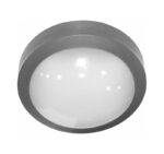 LED ΠΛΑΦΟΝΙΕΡΑ PC ΣΤΡΟΓΓΥΛΗ Φ170mm 8W 3000Κ IP65 ΓΚΡΙ - 3-917086
