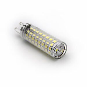 LED ΛΑΜΠΑ SMD ΚΕΡΑΜΙΚΟ G9 9W 230VAC ΔΙΑΦΑΝΗ ΨΥΧΡΟ 6200Κ - 13-9090