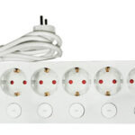 ΠΟΛΥΠΡΙΖΟ ΜΕ ΚΑΛΩΔΙΟ 3x1.5mm² 1.5μ 6 ΣΟΥΚΟ,6 ΔΙΑΚΟΠΤΕΣ ΛΕΥΚΟ - 15-3151566