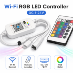 Xtreme lights Smart Wi-Fi RGB LED Controller με Τηλεχειριστήριο για 2 ταινίες 5M (DC 5–24V)