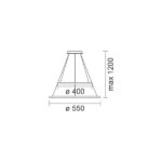 ΚΡΕΜΑΣΤΟ ΦΩΤΙΣΤΙΚΟ LED 60W 3000K - Image 2