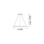 ΚΡΕΜΑΣΤΟ ΦΩΤΙΣΤΙΚΟ LED 35W 3000K - Image 2