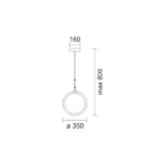 ΚΡΕΜΑΣΤΟ ΦΩΤΙΣΤΙΚΟ LED 14W 4000K - Image 2