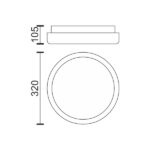 ΠΛΑΦΟΝΙΕΡΑ LED ΟΡΟΦΗΣ 18W 3000K - Image 2
