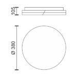 ΠΛΑΦΟΝΙΕΡΑ LED ΟΡΟΦΗΣ 24W 3000K - Image 2