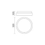 ΠΛΑΦΟΝΙΕΡΑ LED ΟΡΟΦΗΣ 18W 3000K - Image 2