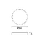 ΠΛΑΦΟΝΙΕΡΑ ΟΡΟΦΗΣ LED CCT 28W 3000K | 4000K | 6000K - Image 2
