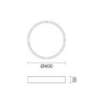 ΠΛΑΦΟΝΙΕΡΑ ΟΡΟΦΗΣ LED CCT 48W 3000K | 4000K | 6000K - Image 2