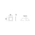 ΧΩΝΕΥΤΟ ΛΕΠΤΟ LED ΟΡΟΦΗΣ 3W 4000K - Image 2