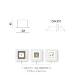 ΧΩΝΕΥΤΟ LED ΟΡΟΦΗΣ 12W 4000/3000K - Image 2