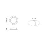 ΧΩΝΕΥΤΟ LED ΟΡΟΦΗΣ ΣΤΕΓΑΝΟ 7W 4000K - Image 2