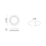 ΧΩΝΕΥΤΟ LED ΟΡΟΦΗΣ ΣΤΕΓΑΝΟ 12W 4000K - Image 2