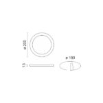 ΧΩΝΕΥΤΟ ΛΕΠΤΟ LED ΟΡΟΦΗΣ 15W 4000K - Image 2