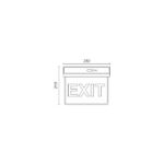 ΦΩΤΙΣΤΙΚΟ EXIT LED 3W 6000K - Image 2
