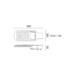 ΦΩΤΙΣΤΙΚΑ ΔΡΟΜΟΥ LED HPL 100W 4000K - Image 2