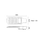 ΦΩΤΙΣΤΙΚΑ ΔΡΟΜΟΥ LED HPL 150W 4000K - Image 2