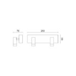 ΑΠΛΙΚΑ ΤΟΙΧΟΥ LED SPOT 2X5W 3000K - Image 2