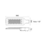 ΦΩΤΙΣΤΙΚΟ ΔΡΟΜΟΥ LED HPL 120W 5000K - Image 2