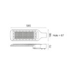 ΦΩΤΙΣΤΙΚΟ ΔΡΟΜΟΥ LED HPL 150W 5000K - Image 2