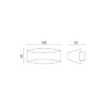 ΑΠΛΙΚΑ ΤΟΙΧΟΥ LED 7W 3000K - Image 2