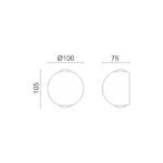ΑΠΛΙΚΑ ΤΟΙΧΟΥ LED 2X3W 3000K - Image 2