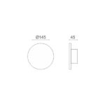 ΑΠΛΙΚΑ ΤΟΙΧΟΥ LED 8W 3000K - Image 2