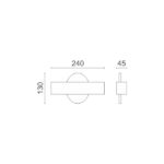 ΑΠΛΙΚΑ ΤΟΙΧΟΥ LED 4W 3000K - Image 2