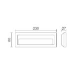 ΑΠΛΙΚΑ LED ΕΞΩΤΕΡΙΚΟΥ ΧΩΡΟΥ 2W 3000K - Image 2