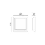 ΑΠΛΙΚΑ LED ΕΞΩΤΕΡΙΚΟΥ ΧΩΡΟΥ 3W 3000K - Image 2