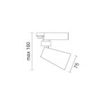 SPOT ΡΑΓΑΣ LED ΡΥΘΜΙΖΟΜΕΝΟ 12W 4000K - Image 2