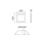 ΧΩΝΕΥΤΟ ΛΕΠΤΟ LED ΟΡΟΦΗΣ 18W 6000K - Image 2