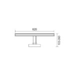 ΦΩΤΙΣΤΙΚΟ ΛΟΥΤΡΟΥ LED ΡΥΘΜΙΖΟΜΕΝΟ 14W 3000K - Image 2