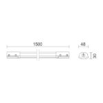 ΓΡΑΜΜΙΚΟ ΦΩΤΙΣΤΙΚΟ LED ΣΤΕΓΑΝΟ 45W 4000K - Image 2