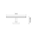ΦΩΤΙΣΤΙΚΟ ΛΟΥΤΡΟΥ LED ΡΥΘΜΙΖΟΜΕΝΟ 9W 3000K - Image 2