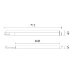 ΓΡΑΜΜΙΚΟ ΦΩΤΙΣΤΙΚΟ ΡΑΓΑΣ LED 20W 3000K - Image 2