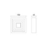 ΑΠΛΙΚΑ ΤΟΙΧΟΥ LED 6W 3000K - Image 2