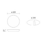 ΧΩΝΕΥΤΟ LED ΟΡΟΦΗΣ FRAMELESS 36W 3000K - Image 2