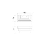 ΑΠΛΙΚΑ ΤΟΙΧΟΥ LED 7W 3000K - Image 2