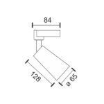 ΦΩΤΙΣΤΙΚΑ ΡΑΓΑΣ LED ΜΟΝΟΦΑΣΙΚΑ 20W 3000K - Image 2