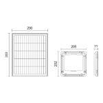 ΗΛΙΑΚΟΣ ΠΡΟΒΟΛΕΙΣ LED ΜΕ ΤΗΛΕΧΕΙΡΙΣΤΗΡΙΟ 100W 6000K - Image 2