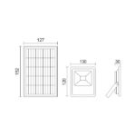 ΗΛΙΑΚΟΣ ΠΡΟΒΟΛΕΙΣ LED ΜΕ ΑΙΣΘΗΤΗΡΑΣ 30W 6500K - Image 2