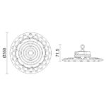 ΚΑΜΠΑΝΕΣ LED UFO 200W 6000K - Image 2