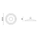 ΚΑΜΠΑΝΕΣ LED UFO 100W 6000K - Image 2