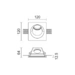 ΧΩΝΕΥΤΟ ΓΥΨΙΝΟ ΟΡΟΦΗΣ GU10 10W - Image 2