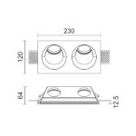 ΧΩΝΕΥΤΟ ΓΥΨΙΝΟ ΟΡΟΦΗΣ GU10 10W - Image 2