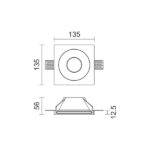 ΧΩΝΕΥΤΟ ΓΥΨΙΝΟ ΟΡΟΦΗΣ GU10 10W - Image 2